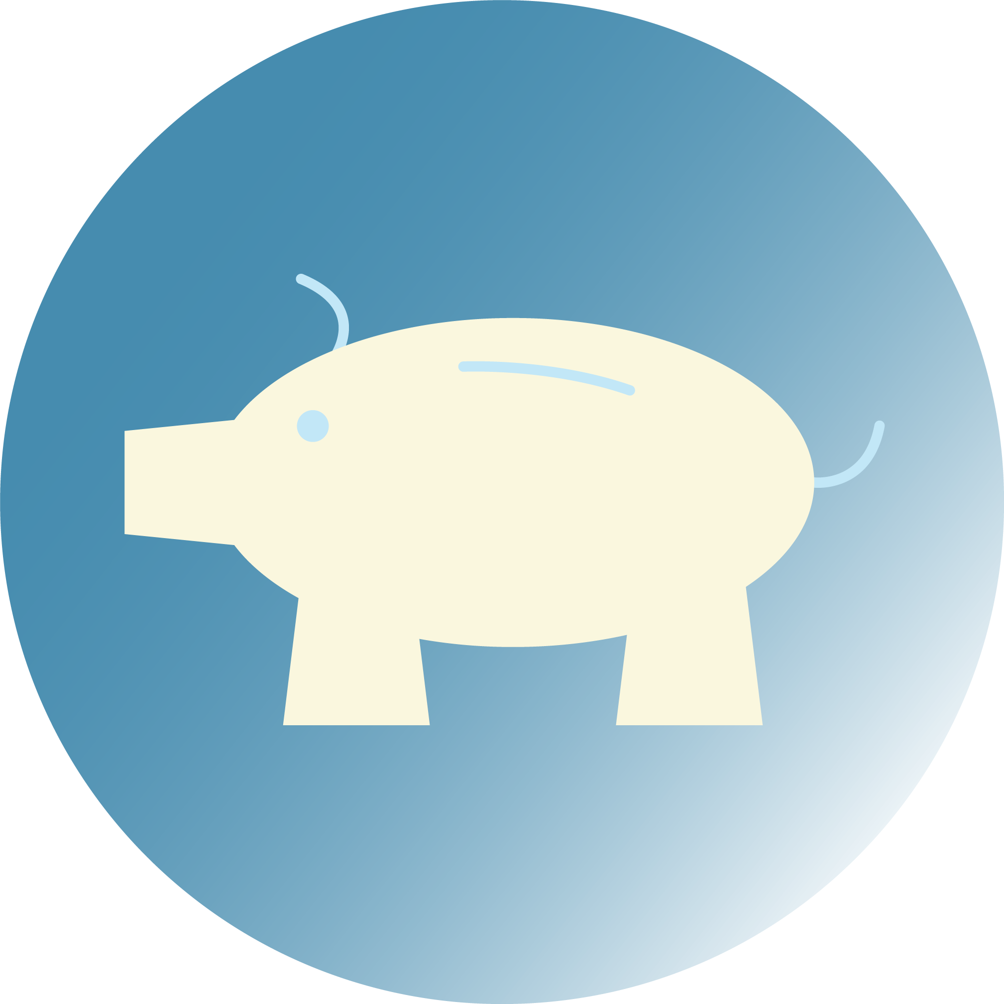 piggy bank icon to demonstrate internal funding
