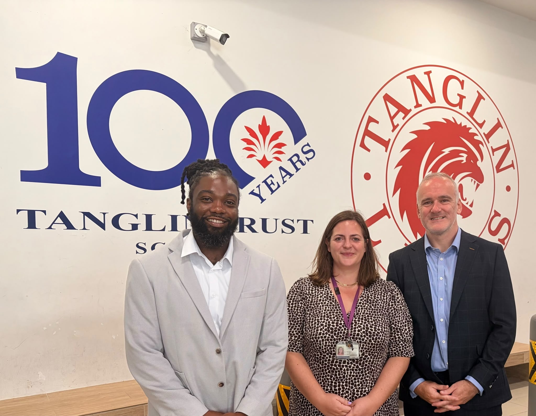 Jonathan Smith (Head of Commercial, ESB), Kitty Dudgeon (ESB Organiser, Tanglin Trust), Adrian Gallagher (CEO, ESB)